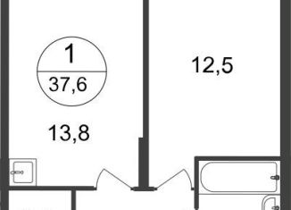 Продаю 1-комнатную квартиру, 37.6 м2, Москва, 7-я фаза, к2