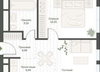 Продается однокомнатная квартира, 39.1 м2, Москва, ЮЗАО