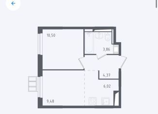 Продам 1-комнатную квартиру, 34.2 м2, Московская область, жилой комплекс Горки Парк, к3.1