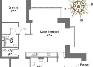 Продам 3-комнатную квартиру, 106.3 м2, Москва, ВАО, улица Матросская Тишина, 12