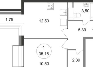 Продам 1-комнатную квартиру, 34.3 м2, Балашиха, жилой квартал Новоград Павлино, к6