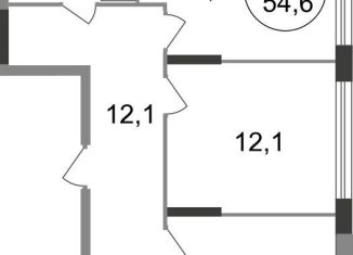 Продаю 2-комнатную квартиру, 54.6 м2, Москва, 2-я Боровская улица, 1