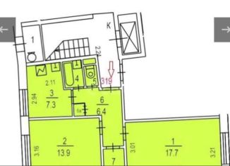 Продаю 2-ком. квартиру, 50.4 м2, Москва, улица Довженко, 6