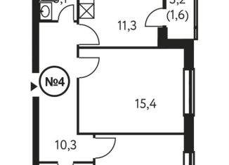 Продам 2-ком. квартиру, 57.8 м2, Москва, Винницкая улица, 8к2, ЖК Настоящее