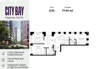 Продажа 3-ком. квартиры, 79.4 м2, Москва, Волоколамское шоссе, 95/1к7