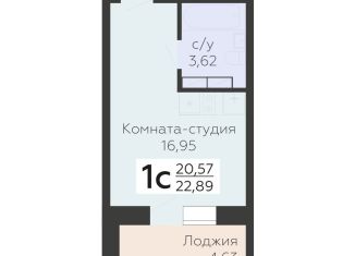 Продаю квартиру студию, 22.9 м2, Орловская область, улица Панчука, 83