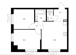 Продажа 2-комнатной квартиры, 48.7 м2, Москва, метро Бибирево