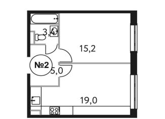 Продается 1-комнатная квартира, 42.7 м2, Москва, район Раменки, Винницкая улица, 8к3