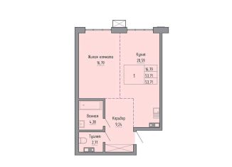 Продается 1-ком. квартира, 53.7 м2, Хабаровск, улица Шеронова, 20