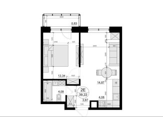 Продается квартира студия, 39.2 м2, Московская область