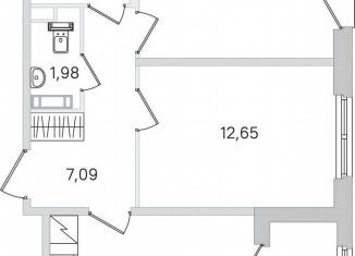 Продается двухкомнатная квартира, 53.8 м2, Пушкин