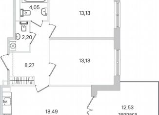 Продаю 2-ком. квартиру, 63 м2, Пушкин