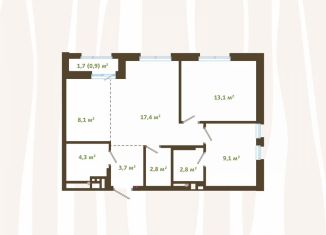 Продаю 3-комнатную квартиру, 62.2 м2, Новокузнецк, улица Зорге, 17