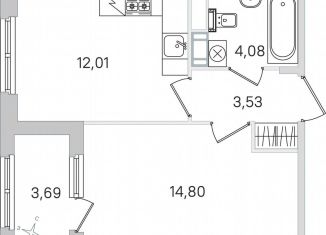 Продается 1-ком. квартира, 36.3 м2, Пушкин