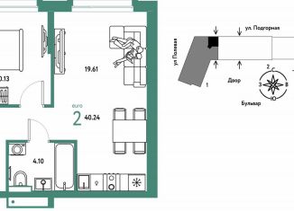 Продается 2-комнатная квартира, 40.2 м2, Тюмень