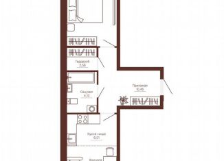2-комнатная квартира на продажу, 50.8 м2, Пермь