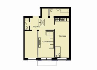 Продажа 2-ком. квартиры, 71.5 м2, Красноярский край