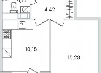 Продам 1-ком. квартиру, 35.7 м2, Пушкин