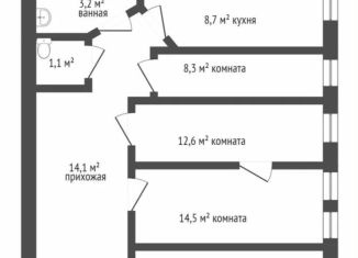Продаю четырехкомнатную квартиру, 74.5 м2, Санкт-Петербург, Коломенская улица, 13, метро Достоевская