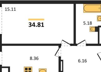 Продажа 1-ком. квартиры, 34.8 м2, поселок городского типа Заозерное