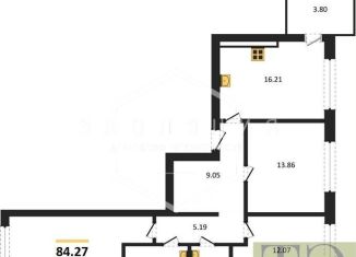 Продам 3-комнатную квартиру, 84.3 м2, Калининград, Арсенальная улица, 31к4