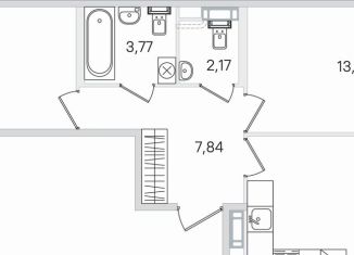 Продаю двухкомнатную квартиру, 63.6 м2, Пушкин