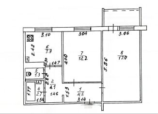 Продажа 2-комнатной квартиры, 54 м2, Киров, улица Маршала И.С. Конева, 13