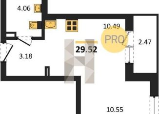 Квартира на продажу студия, 29.5 м2, Екатеринбург, Ленинский район