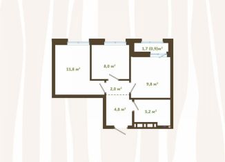 Продам 2-ком. квартиру, 42.5 м2, Новокузнецк, улица Зорге, 17