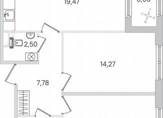 Продаю 2-комнатную квартиру, 64.3 м2, Пушкин