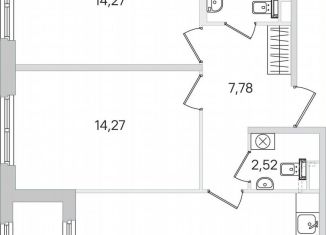 2-ком. квартира на продажу, 64.3 м2, Пушкин