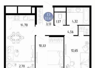 Продается 2-ком. квартира, 52 м2, Рязань, улица Ленинского Комсомола, 149