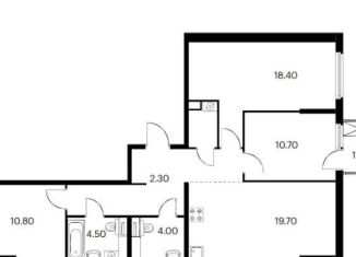 Продается трехкомнатная квартира, 83.9 м2, Казань, улица Анаса Тазетдинова, 7к3