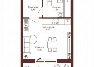 Продажа квартиры студии, 28.3 м2, Пермь
