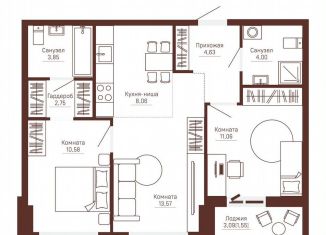 Продам 3-комнатную квартиру, 60.1 м2, Пермь