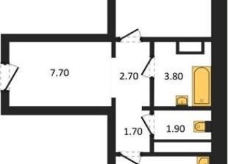 Продам 1-ком. квартиру, 46.5 м2, Воронеж, улица Шишкова, 140Б/24