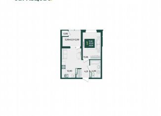 Продажа однокомнатной квартиры, 36.2 м2, Краснодар, микрорайон Образцово