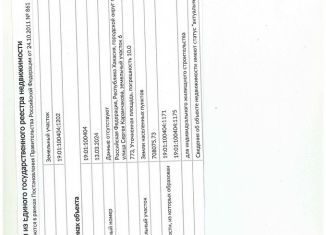 Продажа земельного участка, 7.7 сот., Абакан, улица Сергея Карамчакова, 6