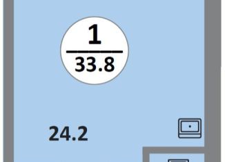 Продается квартира студия, 33.8 м2, Красноярский край, Соколовская улица, 52