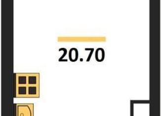 Продам квартиру студию, 20.7 м2, Воронеж, улица Шибилкина, 5