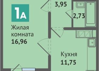 Продажа 1-комнатной квартиры, 40.1 м2, деревня Аркасы, Изумрудная улица, 1