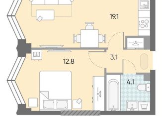 Продается однокомнатная квартира, 39.1 м2, Москва, ЖК Зиларт, 21/22, метро ЗИЛ