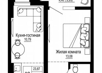 Продаю 1-ком. квартиру, 41 м2, Ростов-на-Дону, Привокзальная улица, 3/1, ЖК Донская Слобода