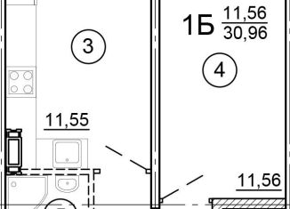 Продам 1-комнатную квартиру, 31 м2, Ярославль