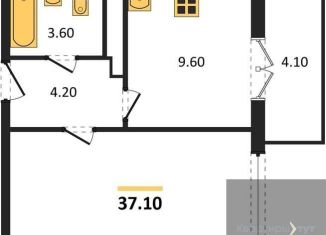 Продаю 1-ком. квартиру, 37.1 м2, Воронеж, улица Полковника Богомолова, 1Т