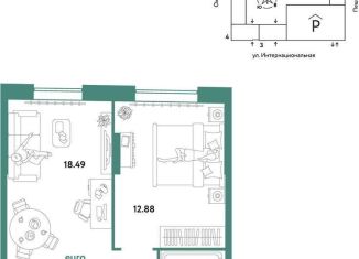 Продается 2-комнатная квартира, 41.8 м2, Тюмень