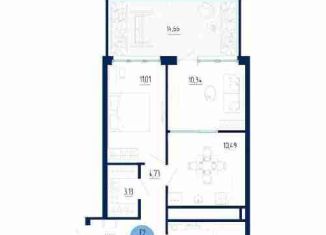 1-комнатная квартира на продажу, 64.7 м2, село Дядьково, ЖК Шереметьевский Квартал, 2-й Бульварный проезд, 4