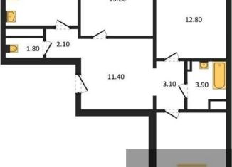 Продается 3-комнатная квартира, 83.1 м2, Воронеж