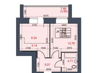 Продается 2-ком. квартира, 40.1 м2, Череповец, Октябрьский проспект, 98
