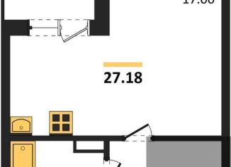 Продажа квартиры студии, 27.2 м2, Екатеринбург, Ленинский район, улица Чапаева, 1